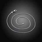 925 Sterling Silver 1mm Necklace Chain