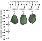 Starborn Natural Rough Moldavite Prong Set Pendant in Sterling Silver (30-39ct)