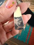 Handcrafted Multi Stone & Sterling Silver Inlay Sun Face Dangle Earrings