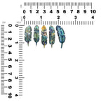 Starborn Hand Carved Abalone Shell Feathers 30-35 mm