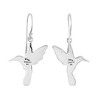 Starborn Abalone Shell Hummingbird Earrings in Sterling Silver