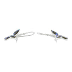 Starborn Abalone Shell Hummingbird Earrings in Sterling Silver