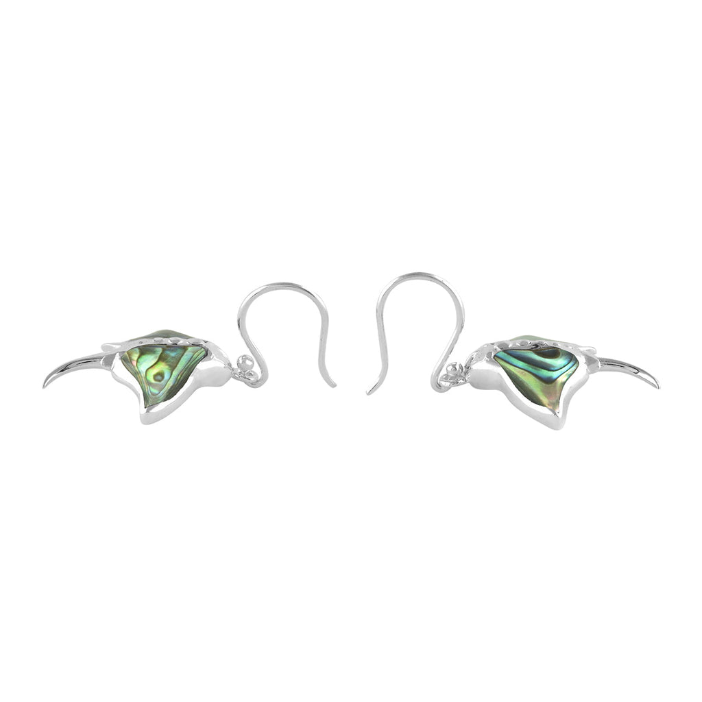 Starborn Gemstone Manta Ray Earrings in Sterling Silver