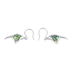 Starborn Gemstone Manta Ray Earrings in Sterling Silver