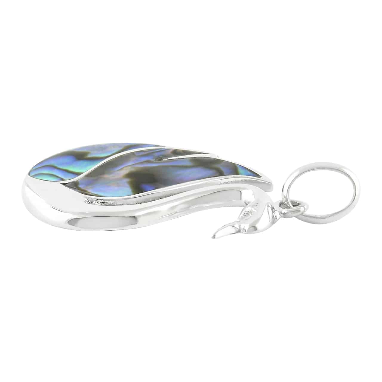Starborn Abalone Shell Swan Pendant in Sterling Silver