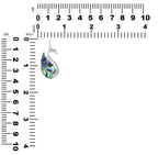 Starborn Abalone Shell Swan Pendant in Sterling Silver