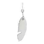 Starborn Abalone Shell Inlay Feather Pendant in Sterling Silver
