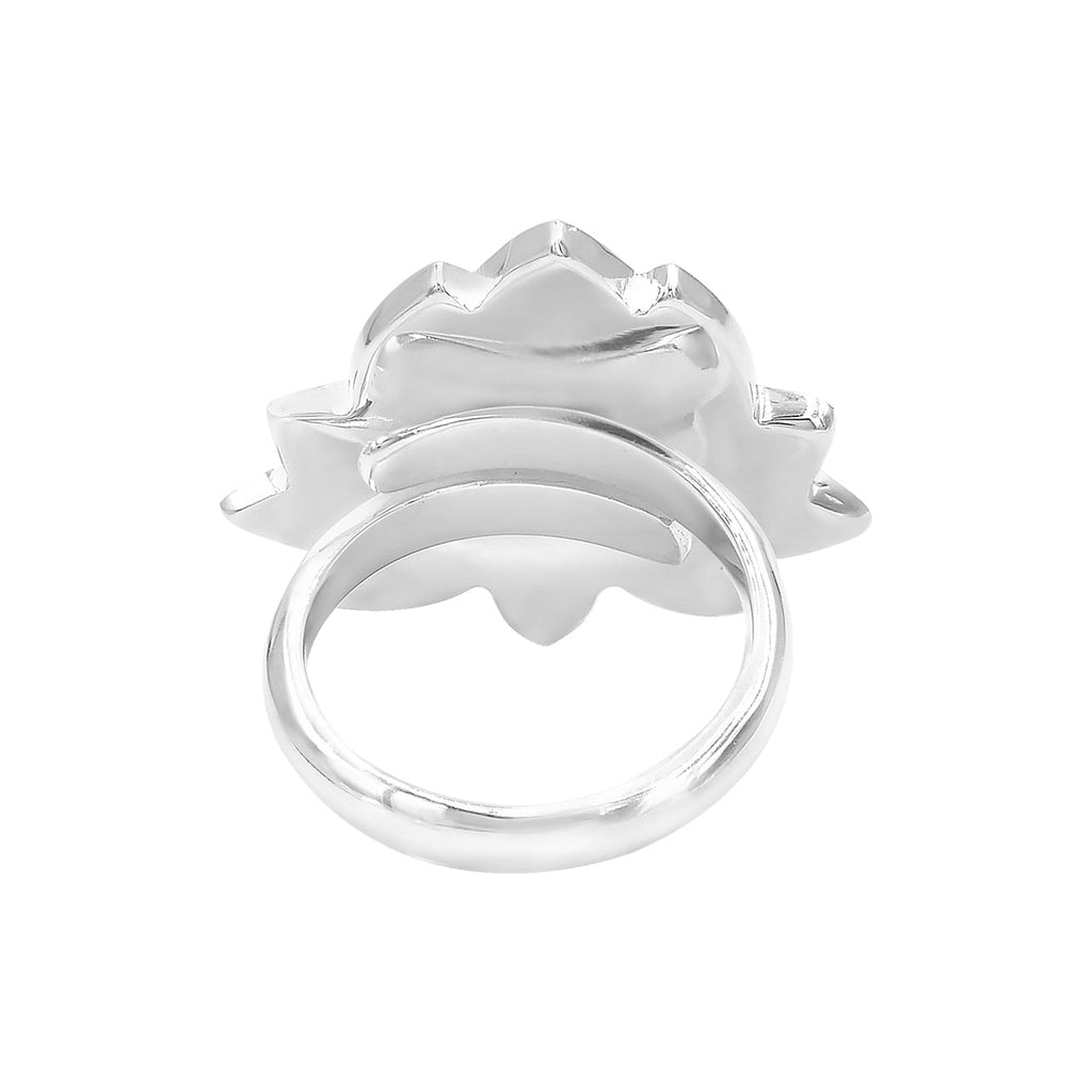 Starborn Abalone Lotus Ring in Sterling Silver
