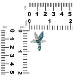 Starborn Abalone Shell Hummingbird Ring in Sterling Silver