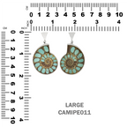 Starborn Ammonite with Turquoise Inlay Pendant in Sterling Silver