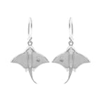 Starborn Gemstone Manta Ray Earrings in Sterling Silver