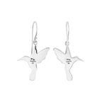 Starborn Ammolite and Sterling Silver Hummingbird Earrings