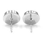 Starborn Round 9 mm Red Ammolite Post Style Earrings