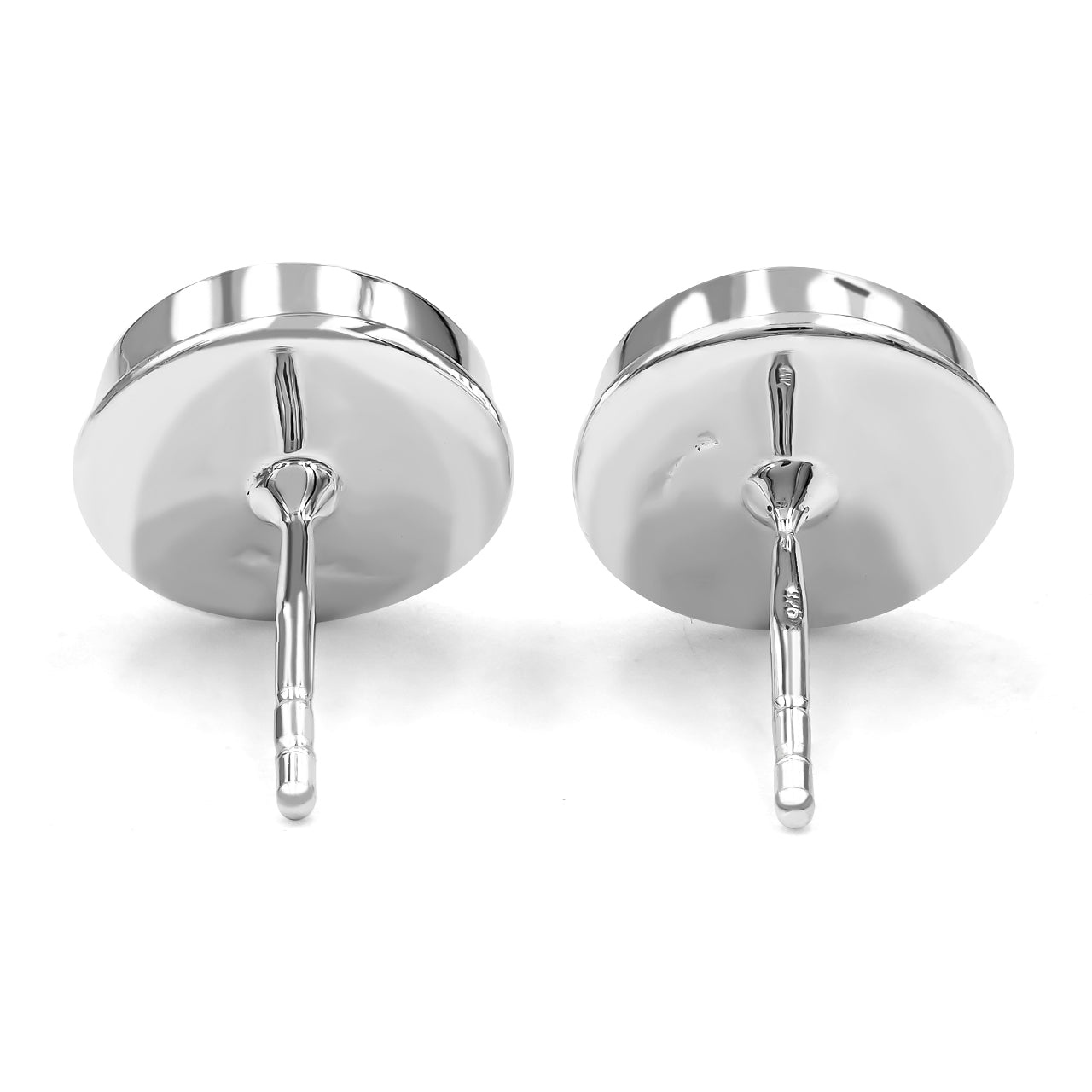 Starborn Round 9 mm Red Ammolite Post Style Earrings