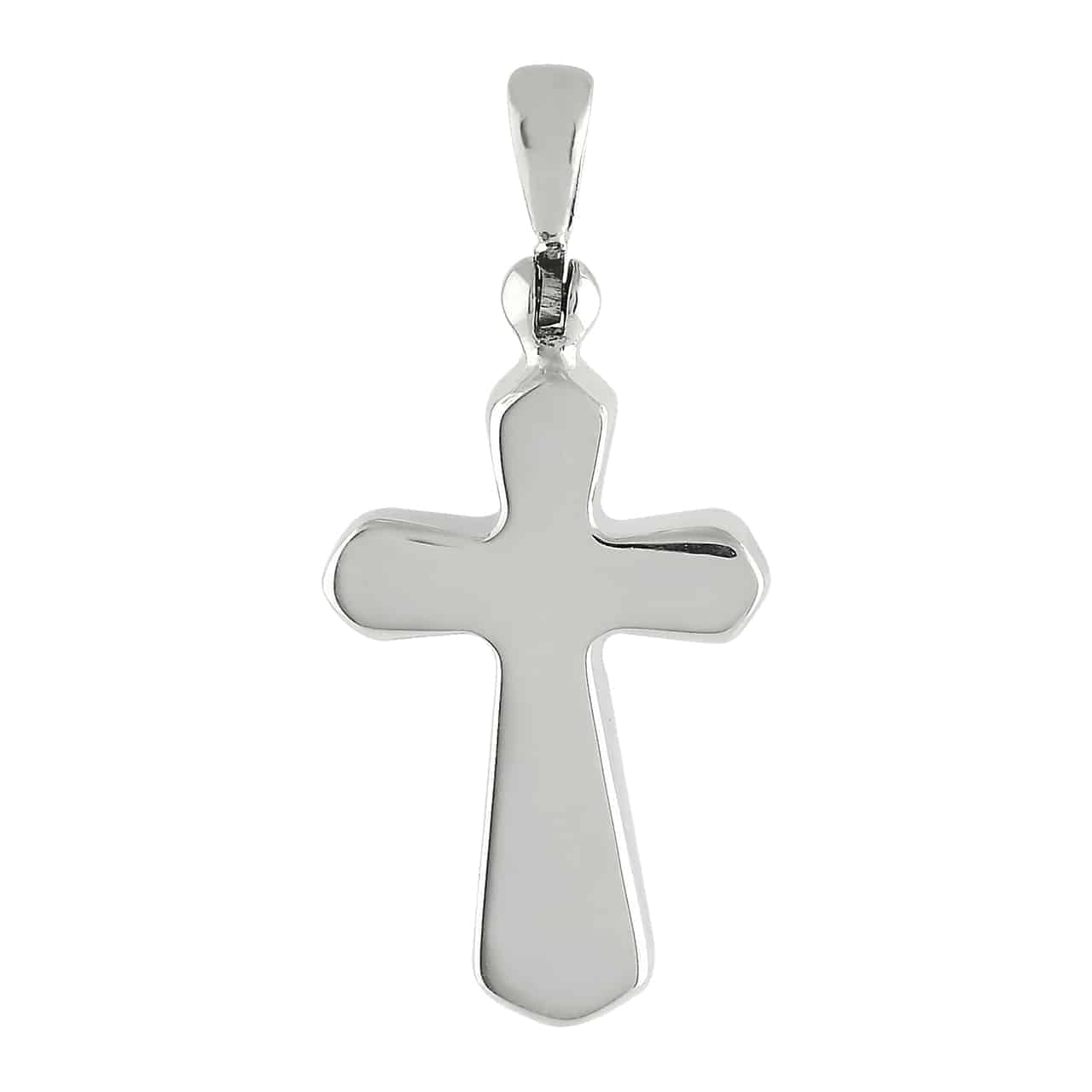 Starborn Ammolite Cross Pendant in Sterling Silver