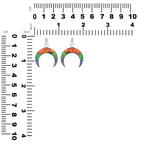 Starborn Ammolite Crescent Moon Pendant in Sterling Silver