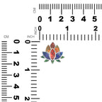 Starborn Ammolite Lotus Ring in Sterling Silver