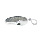 Starborn Fossilized Ammonite Bezel Set Pendant in Sterling Silver