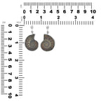 Starborn Fossilized Ammonite Bezel Set Pendant in Sterling Silver