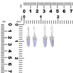 Starborn Vera Cruz Amethyst Crystal Point Sterling Silver Drop Earrings