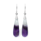 Starborn Duality Amethyst Drop Earrings in Sterling Silver