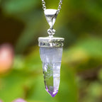 Starborn Vera Cruz Amethyst Crystal Point Pendant in Sterling Silver