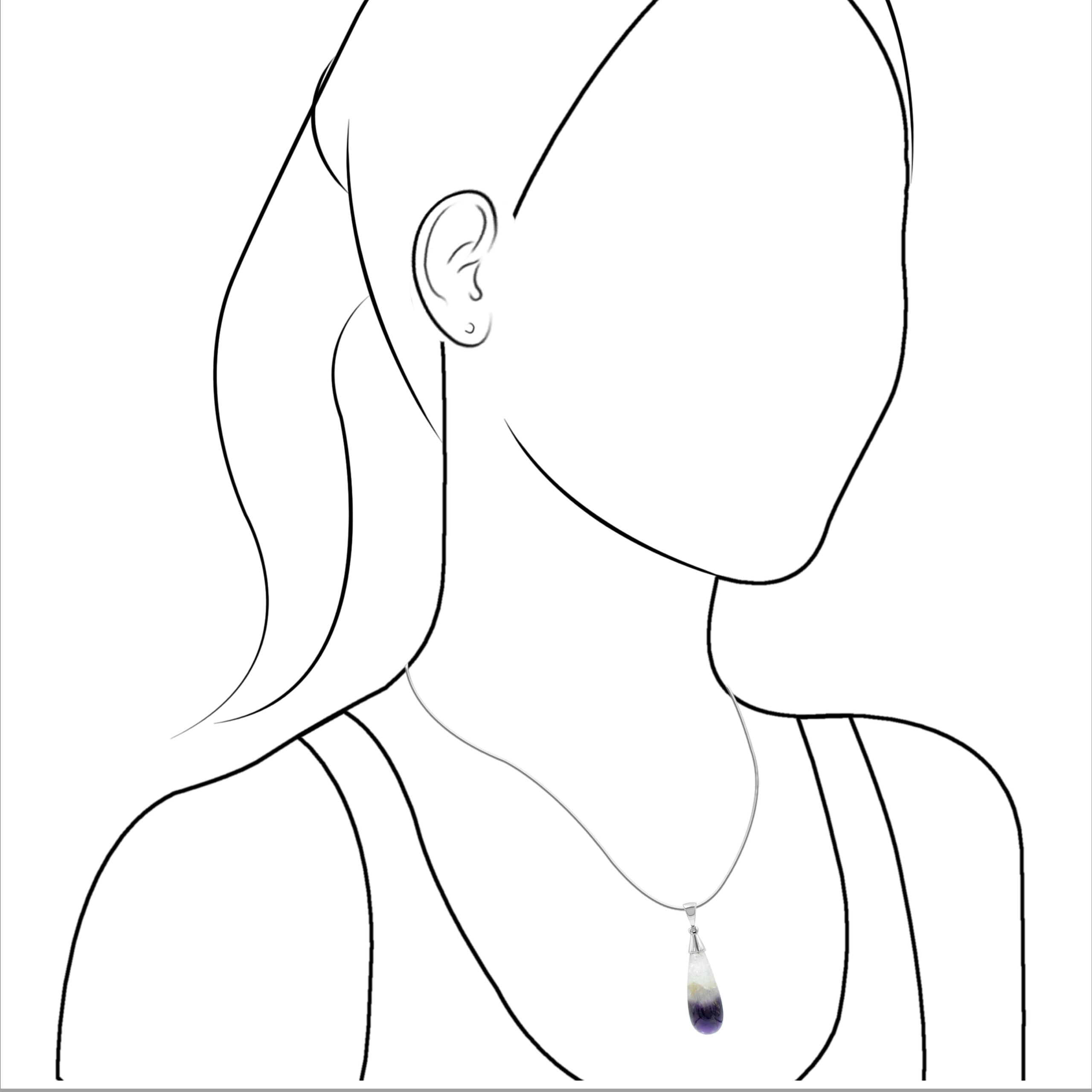 Starborn Duality Amethyst Pendant in Sterling Silver