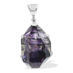 Starborn Shangaan Amethyst Crystal Prong Set Pendant in Sterling Silver