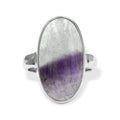 Starborn Duality Amethyst Oval Ring in Sterling Silver