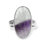 Starborn Duality Amethyst Oval Ring in Sterling Silver