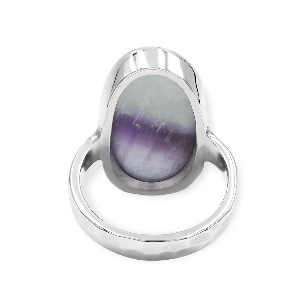 Starborn Duality Amethyst Oval Ring in Sterling Silver