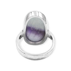 Starborn Duality Amethyst Oval Ring in Sterling Silver