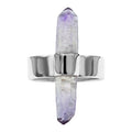 Starborn Vera Cruz Amethyst Crystal with Silver Band Ring in Sterling Silver
