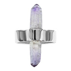 Starborn Vera Cruz Amethyst Crystal with Silver Band Ring in Sterling Silver