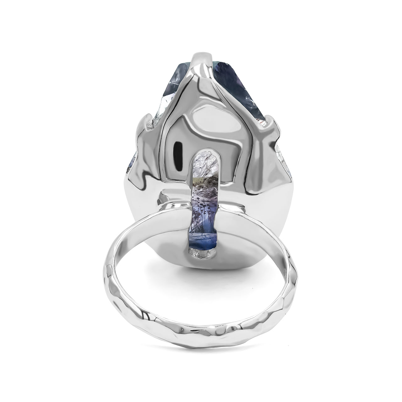 Starborn Shangaan Amethyst Crystal Prong Set Ring in Sterling Silver