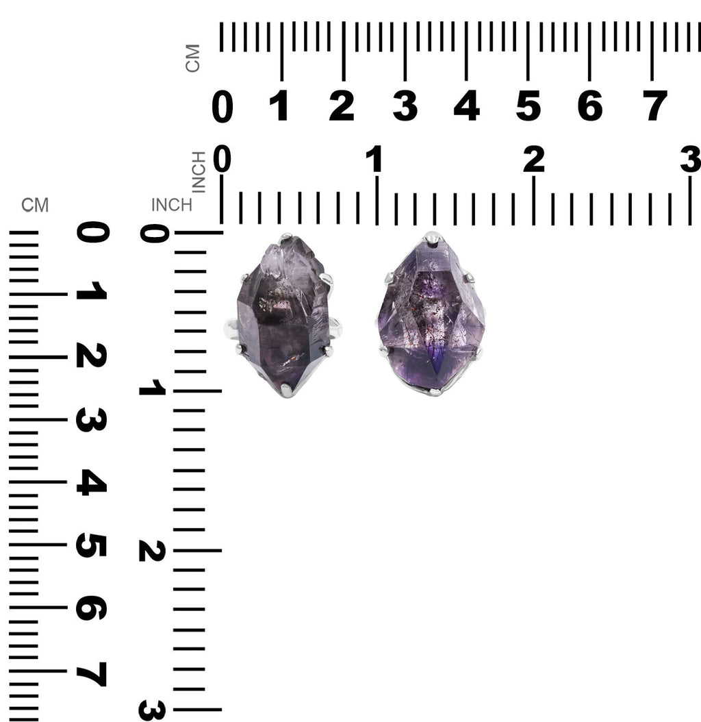 Starborn Shangaan Amethyst Crystal Prong Set Ring in Sterling Silver