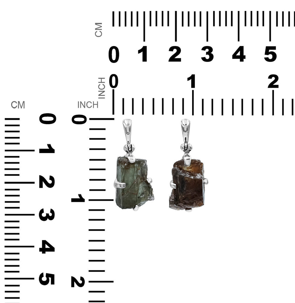 Starborn Andalusite Prong Set Pendant in Sterling Silver