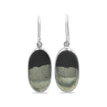 Starborn Apache Gold Oval Earrings in Sterling Silver
