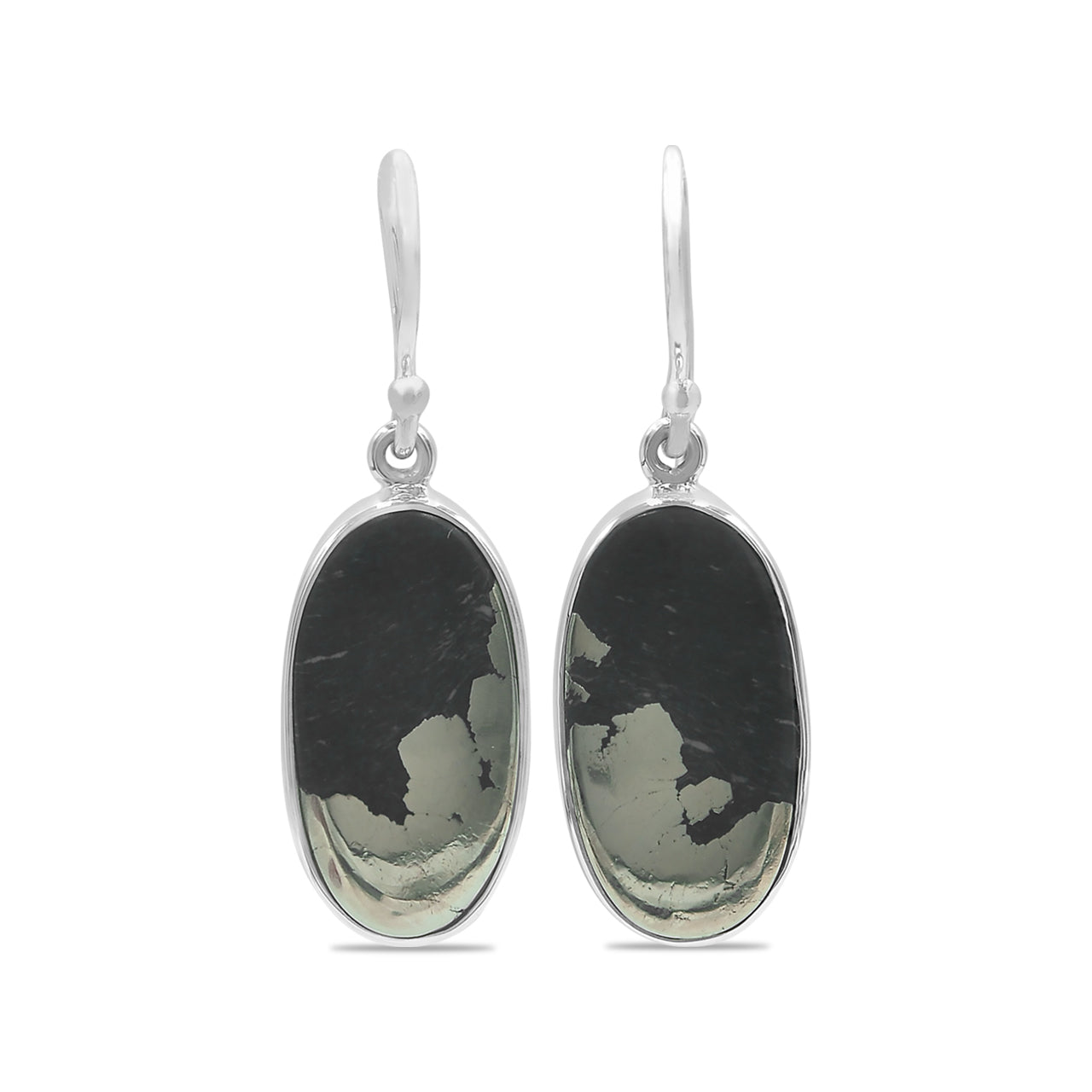 Starborn Apache Gold Oval Earrings in Sterling Silver