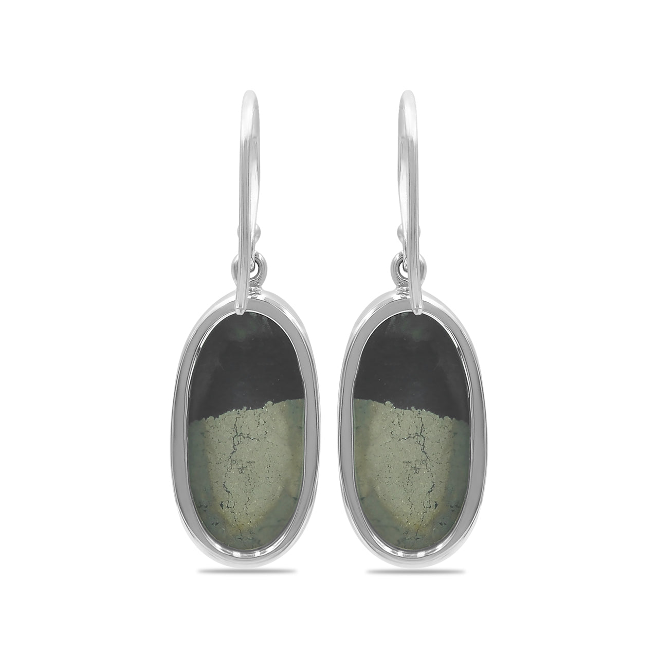 Starborn Apache Gold Oval Earrings in Sterling Silver