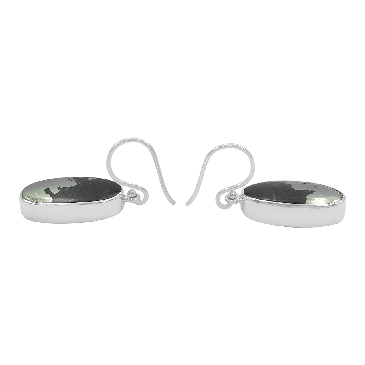 Starborn Apache Gold Oval Earrings in Sterling Silver