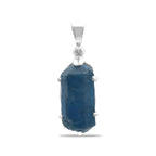 Starborn Blue Apatite Crystal Pendant in Sterling Silver