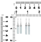 Starborn Aquamarine Crystal Drop Earrings in Sterling Silver