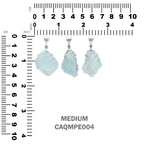 Starborn Rough Aquamarine Pendant in Sterling Silver