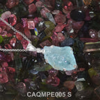 Starborn Rough Aquamarine Pendant in Sterling Silver