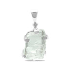 Starborn Rough Aquamarine Pendant in Sterling Silver
