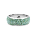 Starborn Aquamarine One Field Inlay Ring in Sterling Silver