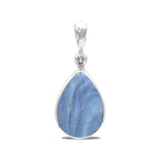 Starborn Medieval Swedish Ore Glass Pendant in Sterling Silver