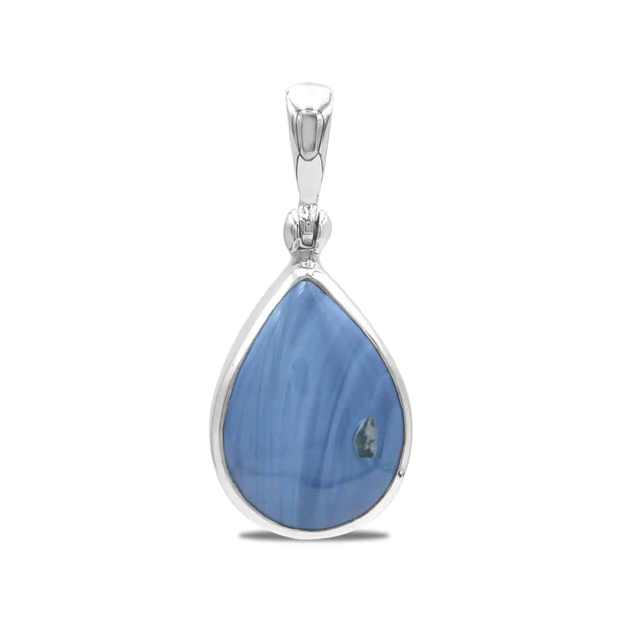 Starborn Medieval Swedish Ore Glass Pendant in Sterling Silver