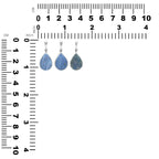 Starborn Medieval Swedish Ore Glass Pendant in Sterling Silver